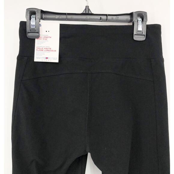 TOMMY HILFIGER SPORT Women's Performance Legging XS Black Jersey Stretch NWT - Picture 7 of 9